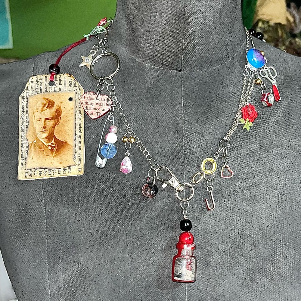 Ripper Souvenir Banishment Jar Charm Necklace